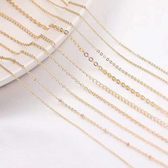 Fashion Geometric Stainless Steel Chain Necklace