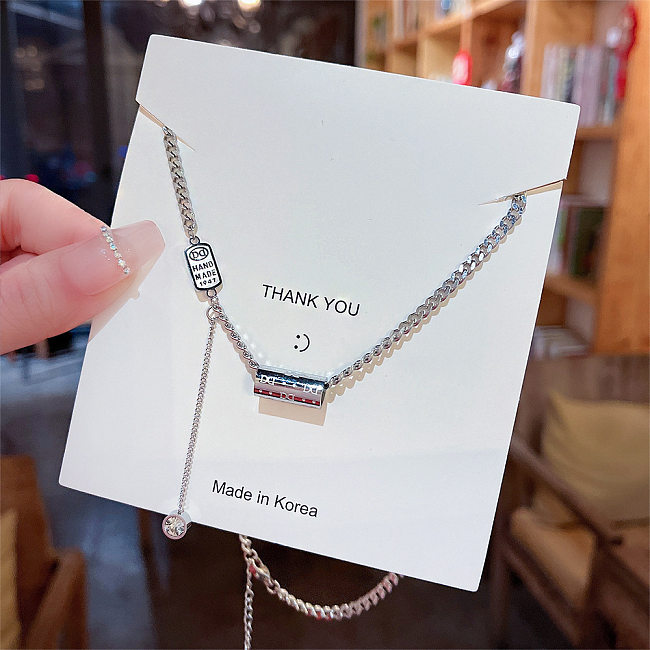Fashion Letter Stainless Steel Necklace 1 Piece