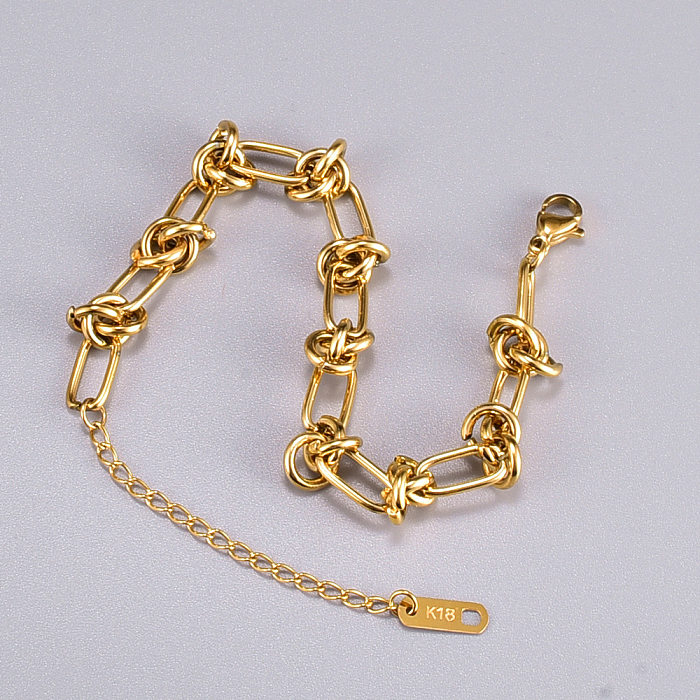Fashion Geometric Thick Chain Titanium Steel Bracelet Wholesale