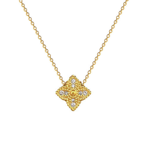 Elegant Geometric Stainless Steel Plating Pendant Necklace