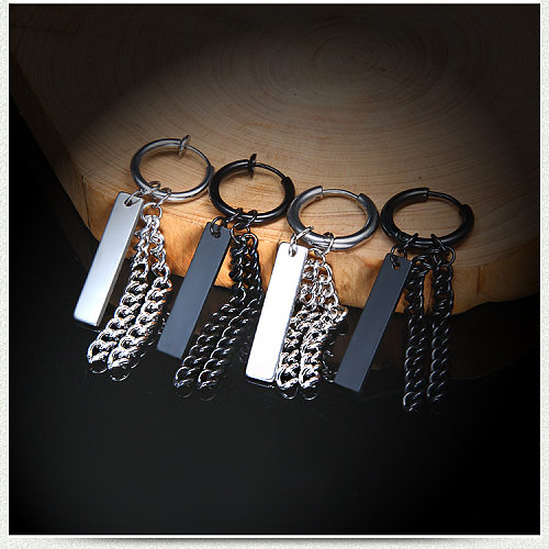 Fashion Geometric Stainless Steel  Earrings Plating Stainless Steel  Earrings 1 Piece