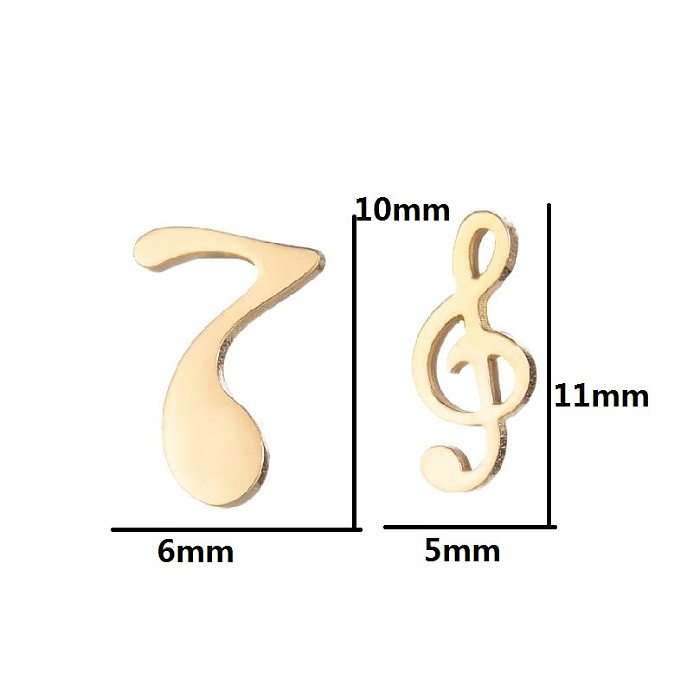 Simple Style Spider Web Butterfly Notes Stainless Steel  Plating Hollow Out Ear Studs 1 Pair
