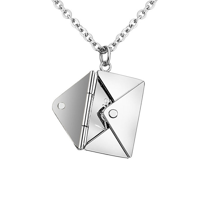 Fashion Letter Stainless Steel Plating Pendant Necklace 1 Piece