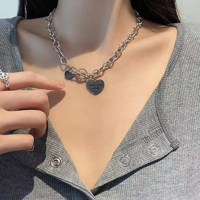 Fashion Geometric Stainless Steel  Necklace Polishing Stainless Steel  Necklaces