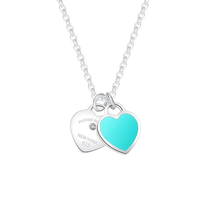 Elegant Heart Shape Stainless Steel  Pendant Necklace