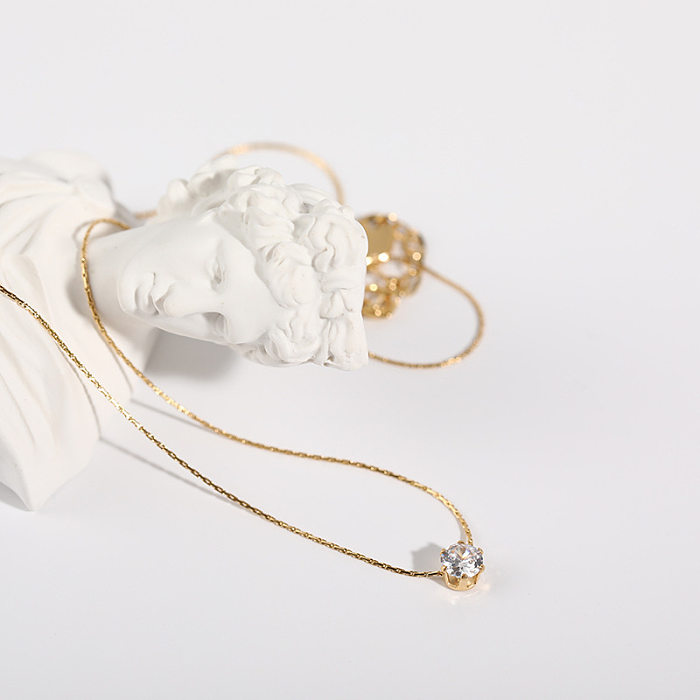 Retro-Halsband mit geometrischem Edelstahlüberzug und Strasssteinen, 1 Stück