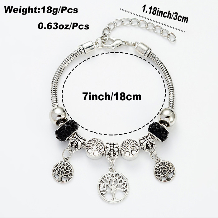 Fashion Tree Titanium Steel Plating Bracelets