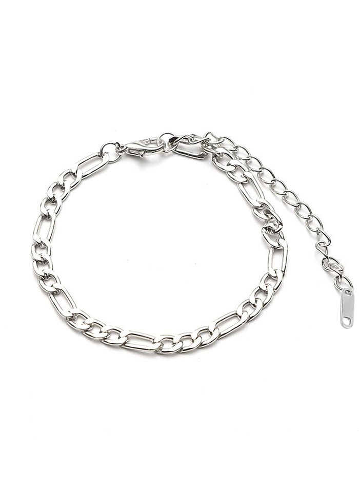Simple Style Geometric Solid Color Stainless Steel Bracelets In Bulk