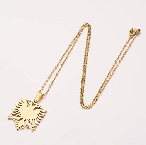 Casual Cool Style Eagle Stainless Steel  Plating Pendant Necklace