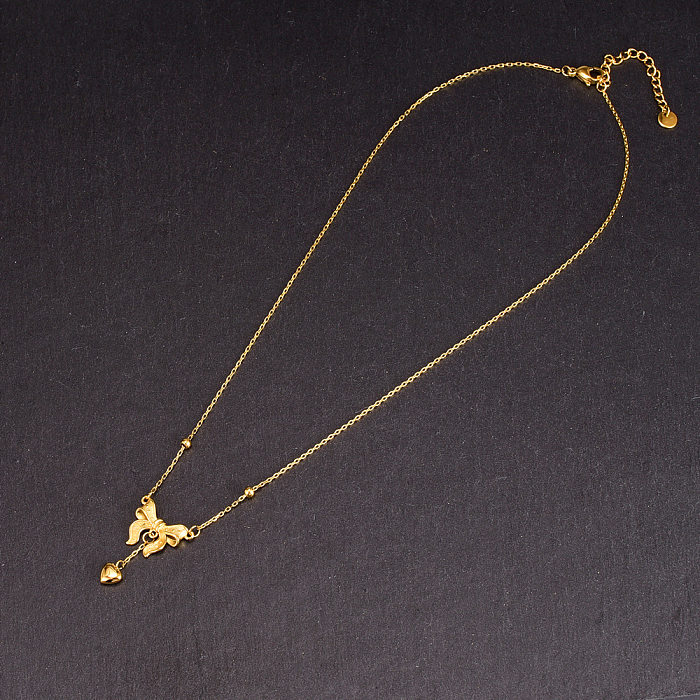 Elegante streetwear quadrado chapeamento de aço inoxidável banhado a ouro 18k pingente colar