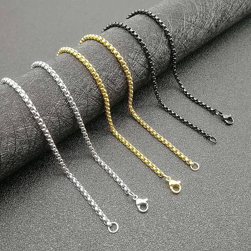 Fashion Solid Color Stainless Steel Plating Necklace 1 Piece