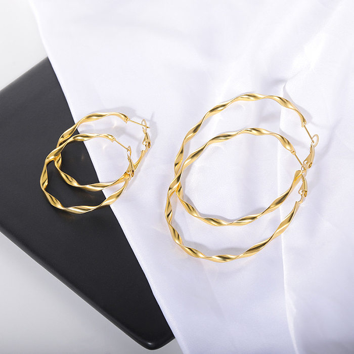 New Simple Earrings Geometric Earrings Ladies Circle Earrings