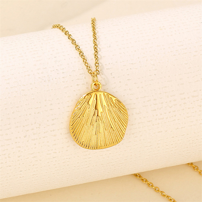 Sweet Shell Stainless Steel  Plating Pendant Necklace