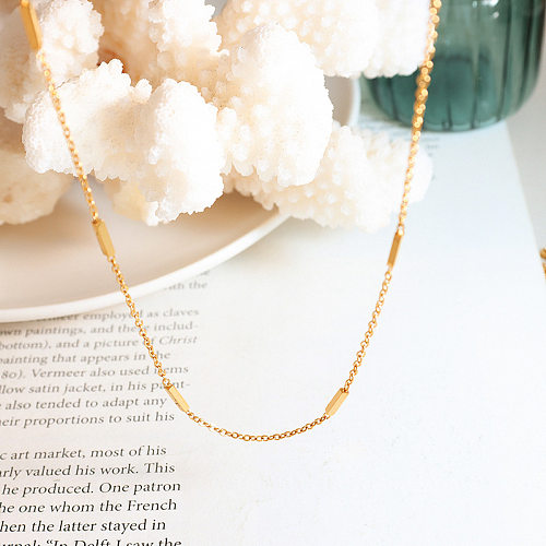 1 Piece Fashion Geometric Stainless Steel Plating Necklace