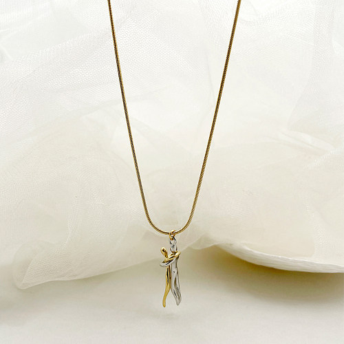 Casual Artistic Human Stainless Steel  Plating Gold Plated Pendant Necklace Long Necklace