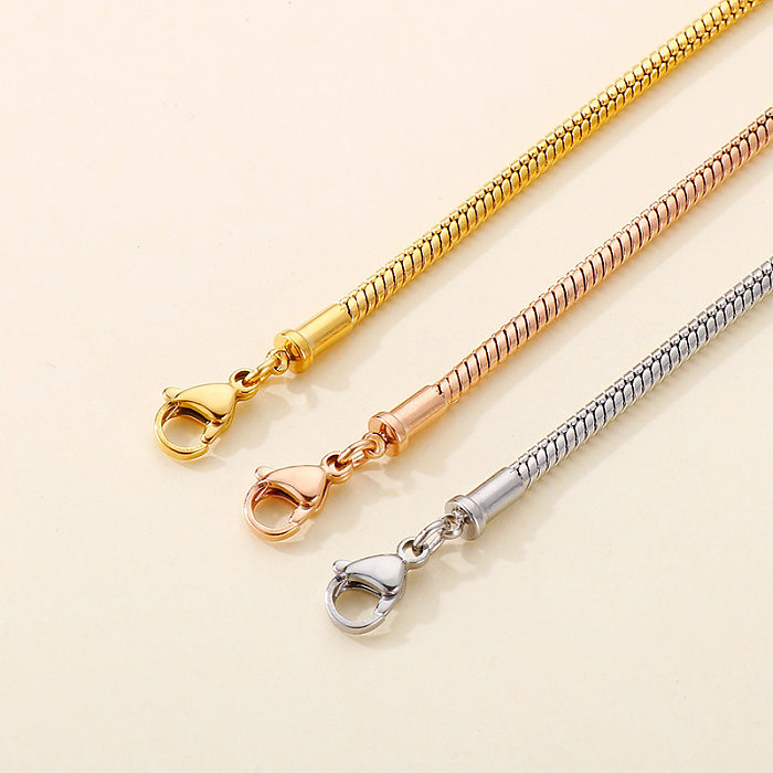 Fashion Geometric Titanium Steel Bracelets Jewelry Metal Button Stainless Steel Bracelets
