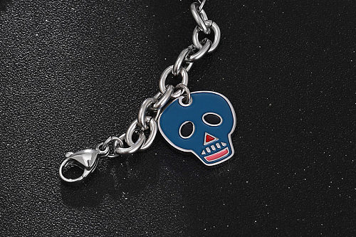 Funny Skull Titanium Steel Polishing Bracelets