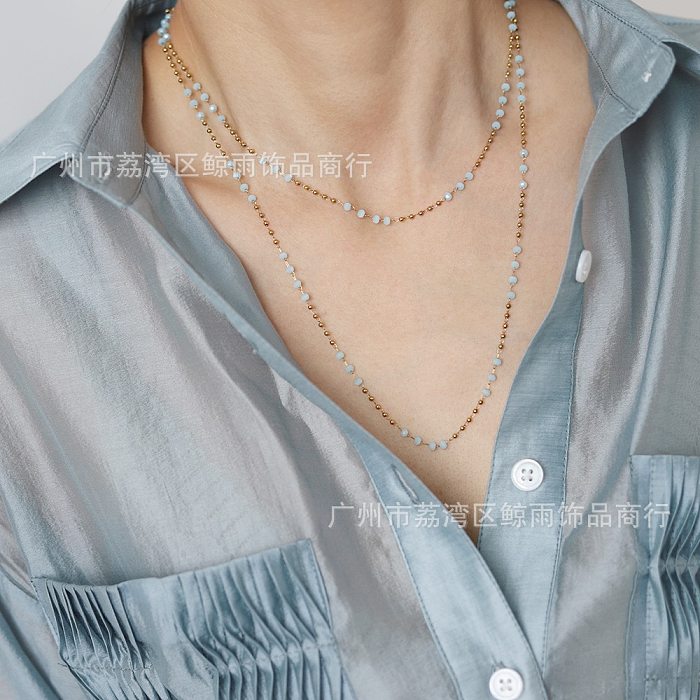 Fashion Geometric Stainless Steel Necklace Metal Chain Stainless Steel  Necklaces