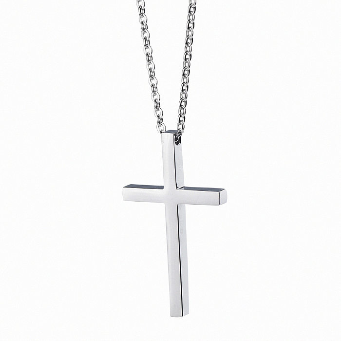 Wholesale Jewelry Cross Pendant Stainless Steel Necklace jewelry