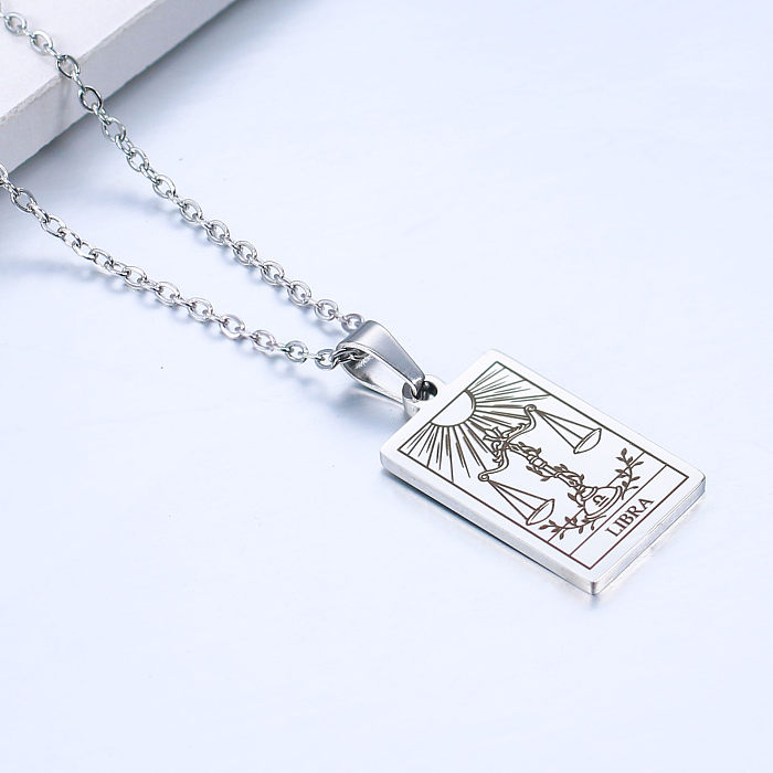 Simple Style Constellation Stainless Steel  Plating Necklace