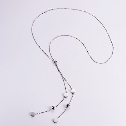 Simple Style Tassel Stainless Steel  Plating Necklace 1 Piece