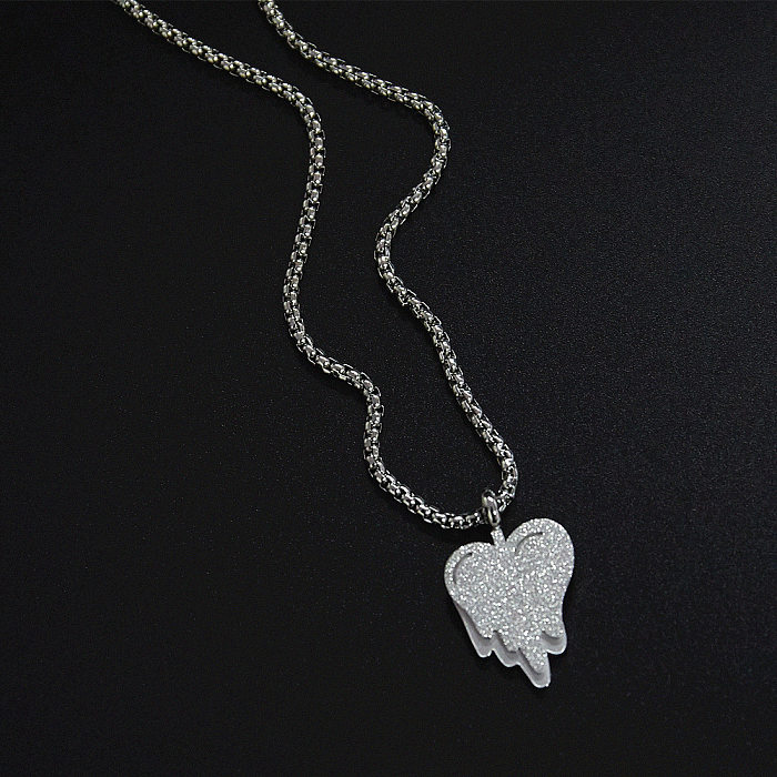 Wholesale Jewelry Dissolving Heart Pendant Stainless Steel Necklace jewelry