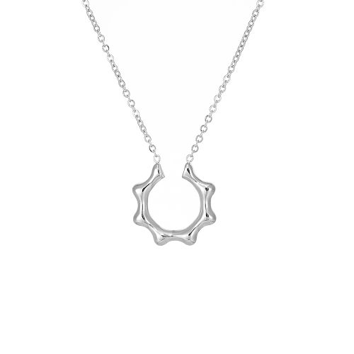 Simple Style Geometric Stainless Steel Plating Pendant Necklace