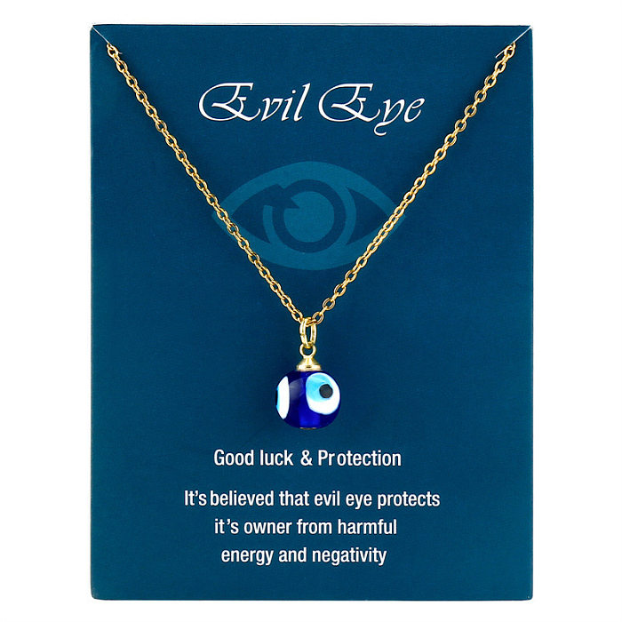 Fashion Eye Stainless Steel  Metal Pendant Necklace 1 Piece