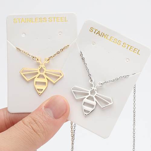 Cute Bee Stainless Steel Plating Necklace