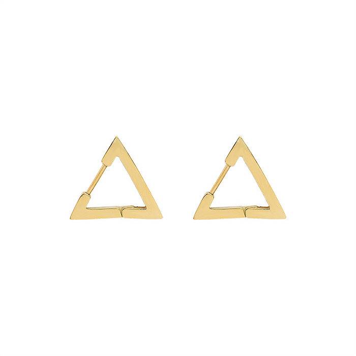 Exaggerated Geometric Star Stainless Steel Earrings