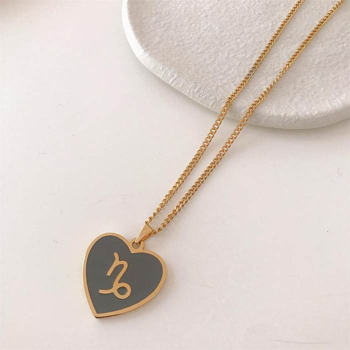 Modern Style Constellation Stainless Steel Pendant Necklace In Bulk