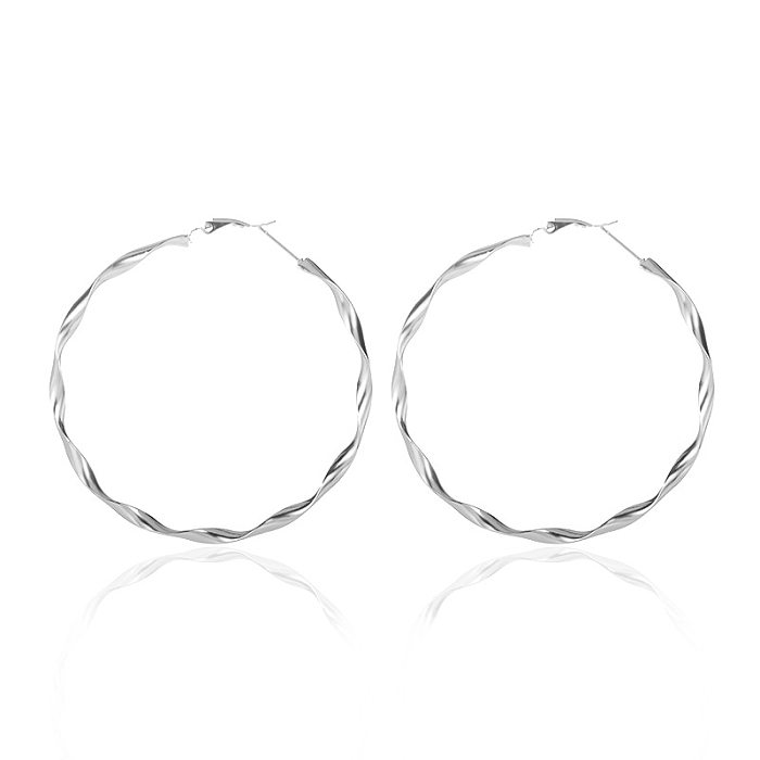 New Simple Earrings Geometric Earrings Ladies Circle Earrings