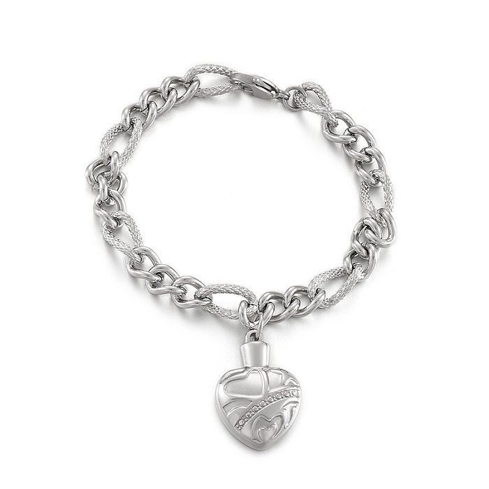 Stainless Steel Heart-shaped Fashion Bracelet Jewelry Wholesale jewelry