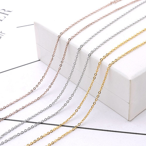 Basic Geometric Stainless Steel  Plating Necklace