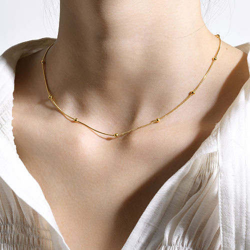 Simple Style Geometric Stainless Steel  Plating Necklace