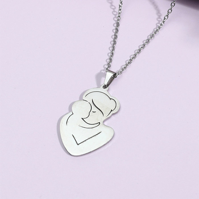 Fashion Hug Stainless Steel Necklace Wholesale