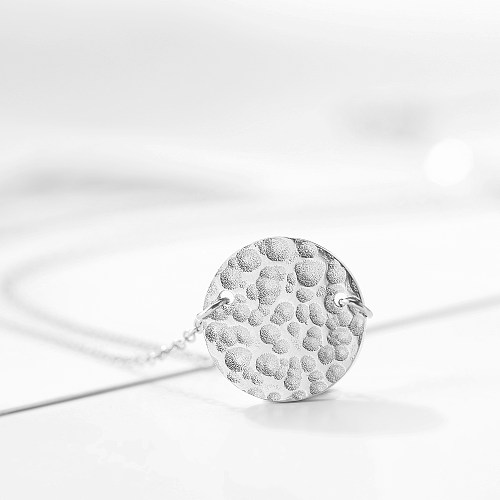 Fashion Round Stainless Steel  Plating Necklace 1 Piece
