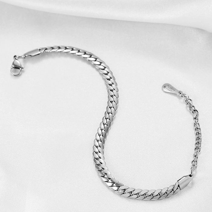 Bracelets tendance en acier titane torsadé de couleur unie 1 pièce