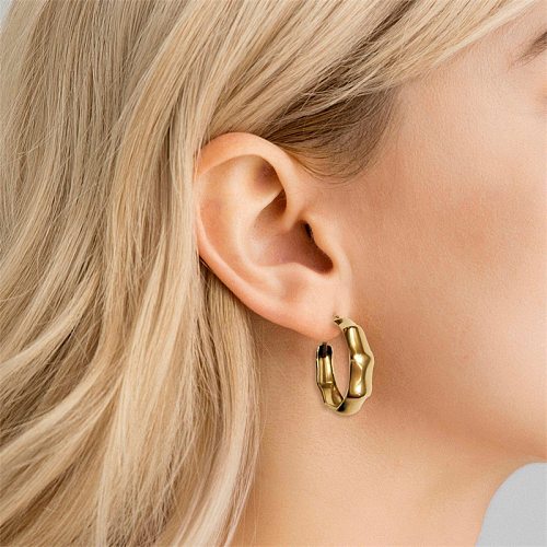 Modische geometrische Ohrringe aus Edelstahl mit Überzug aus Edelstahl