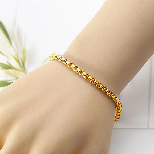 Fashion Geometric Solid Color Titanium Steel Bracelets