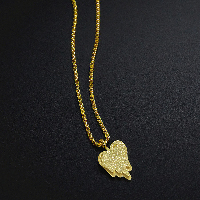 Wholesale Jewelry Dissolving Heart Pendant Stainless Steel Necklace jewelry
