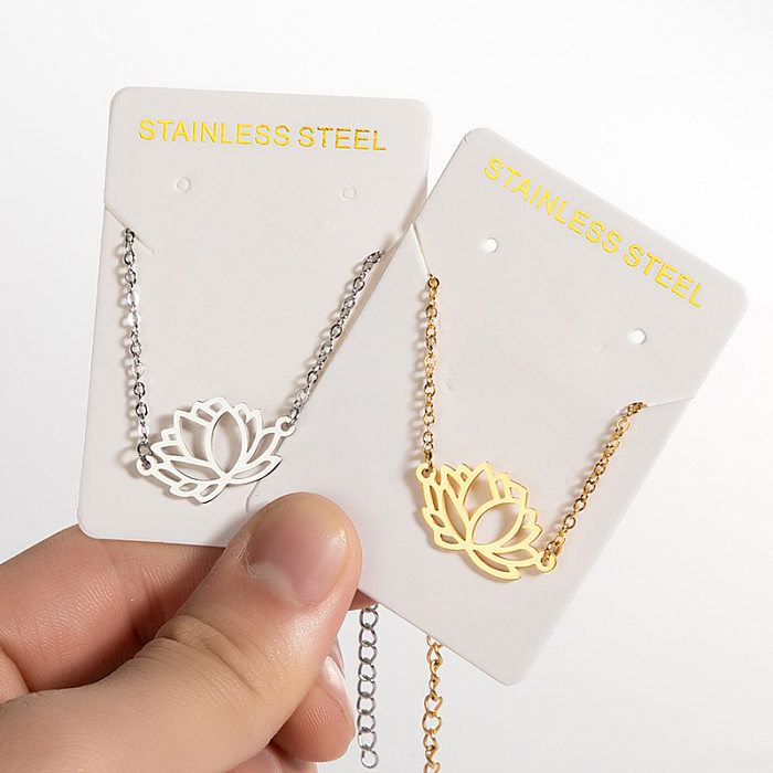 1 Piece Fashion Leaf Star Stainless Steel Plating Bracelets