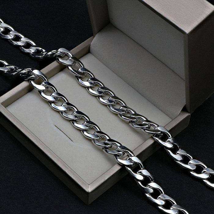 Fashion Solid Color Stainless Steel  Necklace 1 Piece