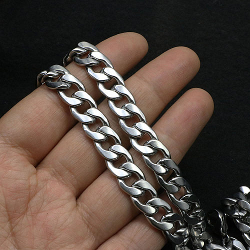 Fashion Solid Color Stainless Steel  Necklace 1 Piece