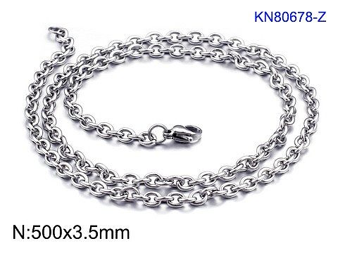 Koreanische O-Kette Edelstahl Halskette Großhandel Schmuck