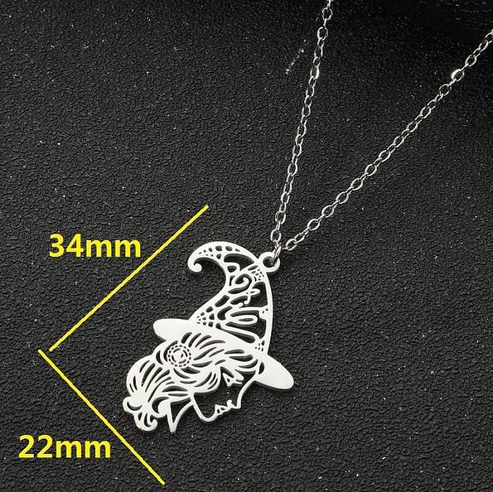 1 Piece Fashion Cartoon Character Stainless Steel  Stainless Steel Plating Pendant Necklace