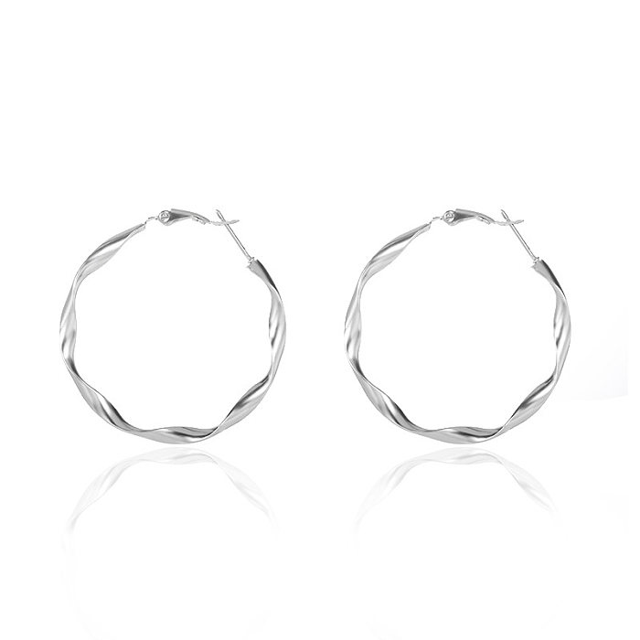 New Simple Earrings Geometric Earrings Ladies Circle Earrings