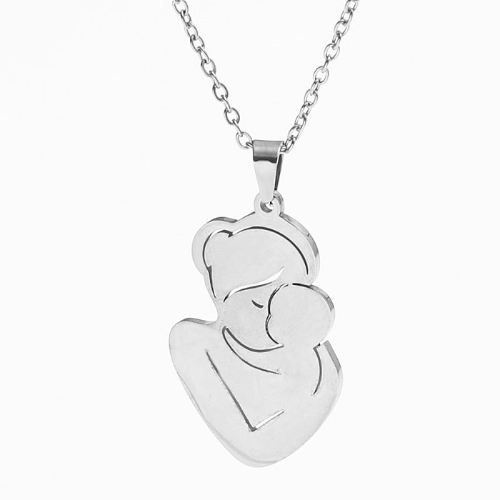 Fashion Hug Stainless Steel Necklace Wholesale