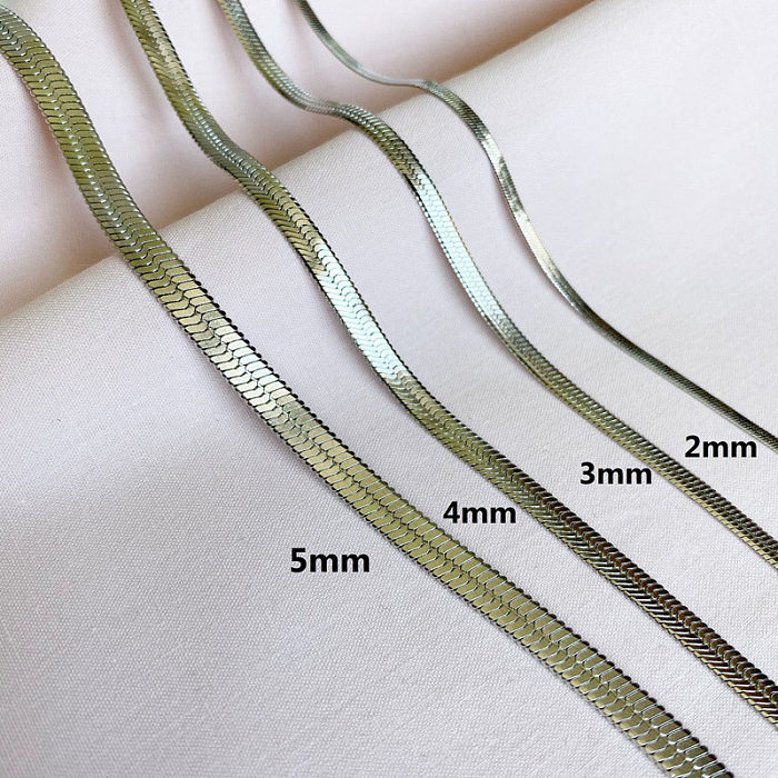 Colliers Multicouches à la Mode Géométrique en Acier Inoxydable Plaqué 1 Pièce