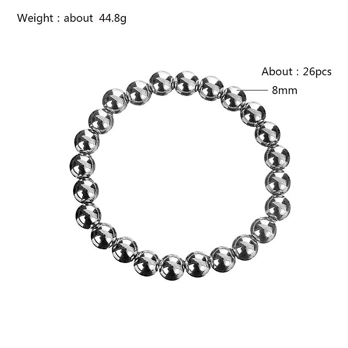 Bracelets de polissage géométriques à la mode en acier inoxydable, 1 pièce
